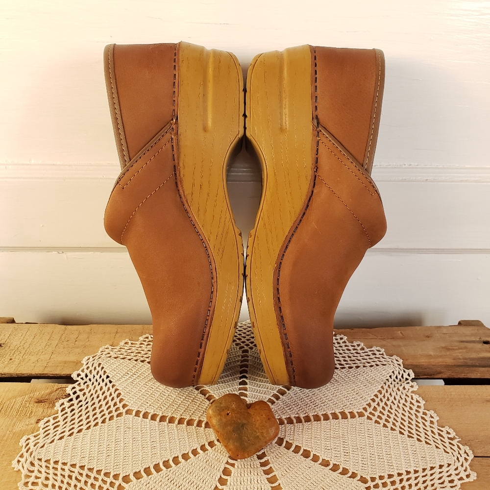 Dansko Honey Suede Clog Burnished Nubuck Pro Distressed Heritage Granny 38/7.5-8 - Picture 12 of 15